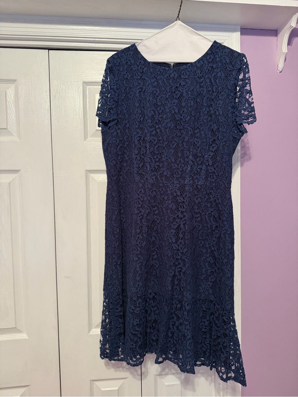 Antonio Melani navy lace dress